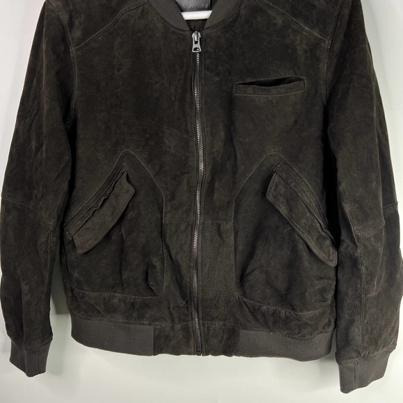 Blank NYC Men's Suede Bomber Jacket Size XL - Picture 4 of 13